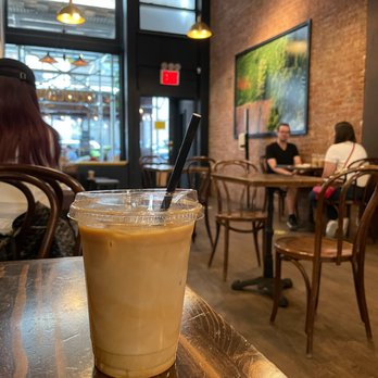Devoción - Iced almond milk latte - Cafes Near Me - New York, New York