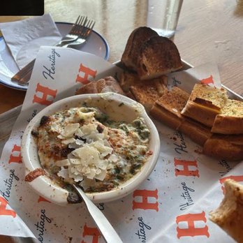 Heritage Pizza and Taproom - Spinach Artichoke Dip - Pizza Near Me - The Colony, Texas Heritage Pizza and Taproom - Spinach Artichoke Dip - Pizza Near Me - The Colony, Texas