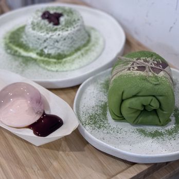 Kyo Matcha - Dream of sakura (jelly texture with soybean powder and brown sugar syrup) Towel cake with red bean inside Matcha red bean milkcap cake - Desserts Near Me - Brookline, Massachusetts Kyo Matcha - Dream of sakura (jelly texture with soybean powder and brown sugar syrup) Towel cake with red bean inside Matcha red bean milkcap cake - Desserts Near Me - Brookline, Massachusetts