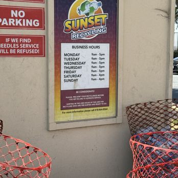Sunset Recycling Center - Updated 7/18/24 - Recycling Center Near Me - Fontana, California Sunset Recycling Center - Updated 7/18/24 - Recycling Center Near Me - Fontana, California