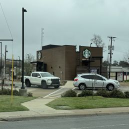 Exterior outside entrance of Starbucks - Little Rock, Arkansas Exterior outside entrance of Starbucks - Little Rock, Arkansas