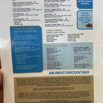 Staks Kitchen - Lunch menu - Breakfast & Brunch Near Me - Arlington, Tennessee