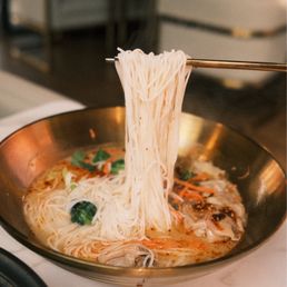 Collagen noodle soup with beef and dumplings (kinda bland)