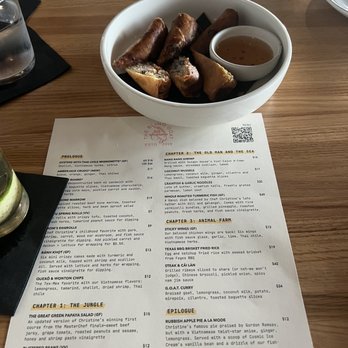 The Blind Goat - Menu and moms egg rolls - Vietnamese Near Me - Houston, Texas