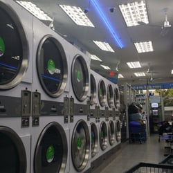 Harlem Spin City Laundromat - A parti view of the large, energy-efficient (thus, less expensive for customers, too!) Dryer