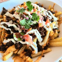 The Cafe Krave - The new menu. Loaded beef bulgogi fries. Must try.