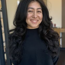 Wave Studio Salon - Face framing layers and blowout