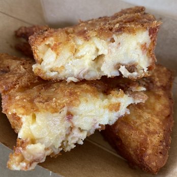 Community Burger - Hand made Bacon Cheddar Hash Browns. Very good. - Burgers Near Me - Canton, Georgia