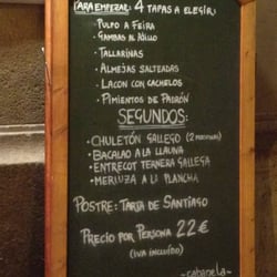 Cabanela - The menu