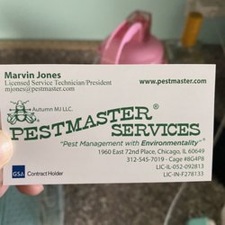 Pestmaster Services - Here's a business card!