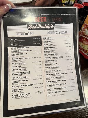 Menu photo 4 Bad Daddy's Burger Bar Huntersville, NC