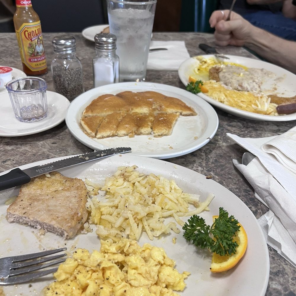 Pullman Place Family Restaurant - Chicken fried steak and eggs and Pork Chop and Eggs* - American Near Me - Leavenworth, Kansas