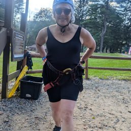 Just completed the Zip Line, and heading back for more! Just completed the Zip Line, and heading back for more!