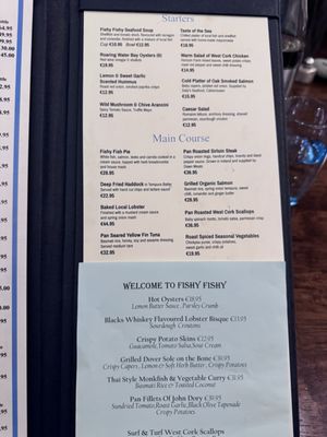 Menu photo 4 Fishy Fishy Kinsale, CO