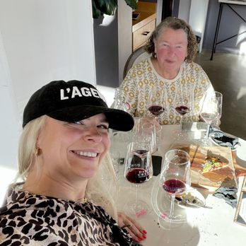 Enjoying the variety of wines DeLille has to offer.