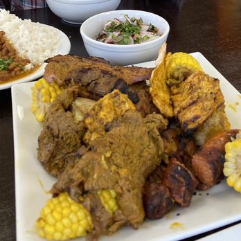 Palla Ecuadorian Flavor - Parrillada: Everything seen here is part of this one huge meal! - Restaurants Near Me - Meriden, Connecticut