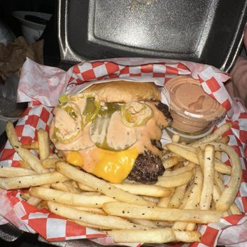 Dough Burger - Double burger with fries . Extra chilies and sauce - Burgers Near Me - San Jose, California Dough Burger - Double burger with fries . Extra chilies and sauce - Burgers Near Me - San Jose, California
