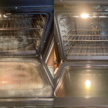 Fox Valley Cleaning Services - Before and after Oven Cleaning - Home Cleaning Near Me