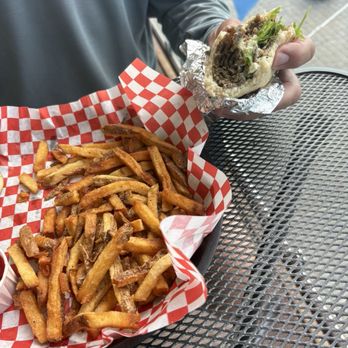 The Raven - Lamb gyro and fries - American Near Me - Bigfork, Montana The Raven - Lamb gyro and fries - American Near Me - Bigfork, Montana