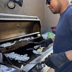 Grande Apartments - My husband cooking