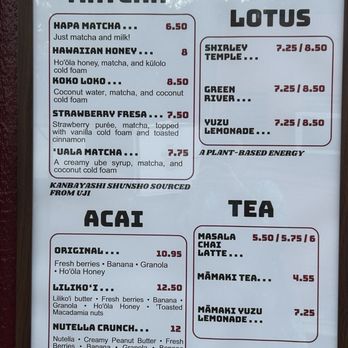 Pu Kena Coffee - Other drinks menu Aug 2026 - Coffee & Tea Near Me - Aiea, Hawaii Pu Kena Coffee - Other drinks menu Aug 2026 - Coffee & Tea Near Me - Aiea, Hawaii