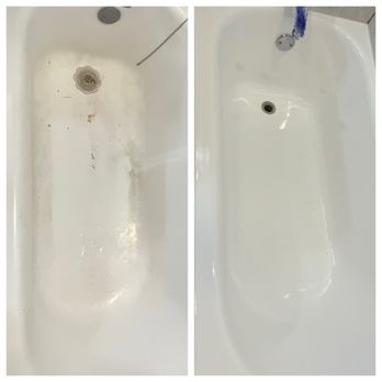Simply Reglaze - Before and after tub - Refinishing Services Near Me - Burbank, California Simply Reglaze - Before and after tub - Refinishing Services Near Me - Burbank, California