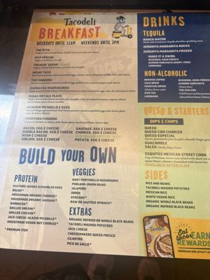 Menu photo 1 Tacodeli Austin, TX Menu photo 1 Tacodeli Austin, TX