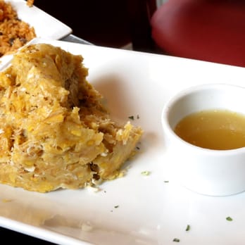 Vejigantes - chicken mofongo (mashed tostones/plantains and chicken) - Puerto Rican Near Me - Boston, Massachusetts Vejigantes - chicken mofongo (mashed tostones/plantains and chicken) - Puerto Rican Near Me - Boston, Massachusetts