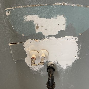 Integrity Repipe - This was the patch job in our guest bathroom. Smh. - Plumbing Near Me - San Clemente, California Integrity Repipe - This was the patch job in our guest bathroom. Smh. - Plumbing Near Me - San Clemente, California