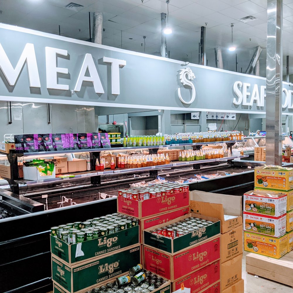 Asia Super Market - Meat / Seafood Section - International Grocery Near Me - Windcrest, Texas