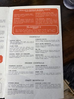 Menu photo 3 Sculley's Madeira Beach, FL