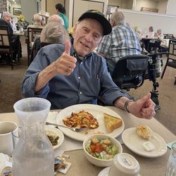 Westgate Village - A Provincial Senior Living Community - Enjoying a delicious lunch in the dining room