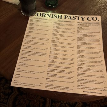 Cornish Pasty - Menu - Wine Bars Near Me - Glendale, Arizona