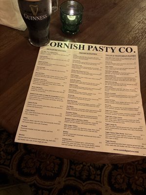 Menu photo 1 Cornish Pasty Glendale, AZ