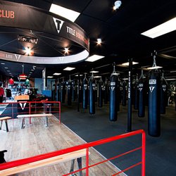 Title boxing club training space.