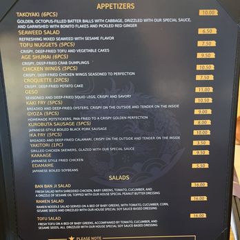 Ryujin Ramen House - Menu 5/2025 - Ramen Near Me - Roseville, California