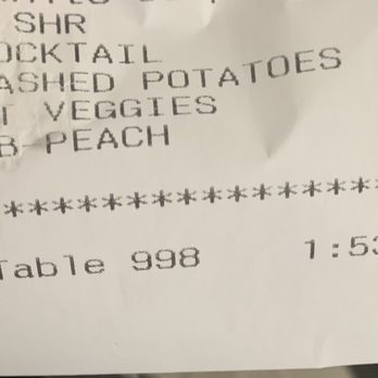 Cotton Patch Cafe - Cocktail sauce clearly on receipt - American Near Me - Georgetown, Texas Cotton Patch Cafe - Cocktail sauce clearly on receipt - American Near Me - Georgetown, Texas