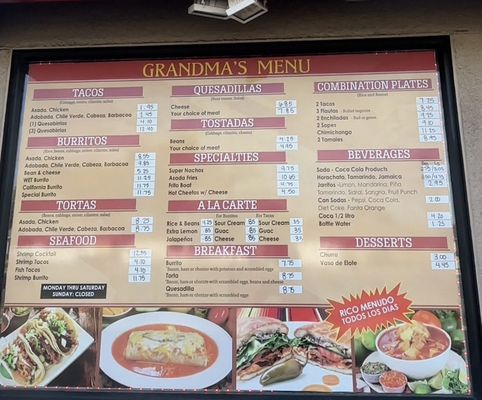 Menu photo 2 Grandma's Tacos Fresno, CA Menu photo 2 Grandma's Tacos Fresno, CA