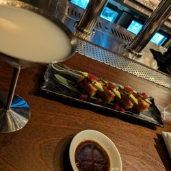 Sushi Goda - Lychee Martini and crispy tuna appetizer, happy hour
