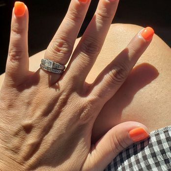AT Nails & Spa - Natural gel manicure with broken pinky nail added for consistency for upcoming vacation - could not be happier! - Waxing Near Me - Cedar Park, Texas