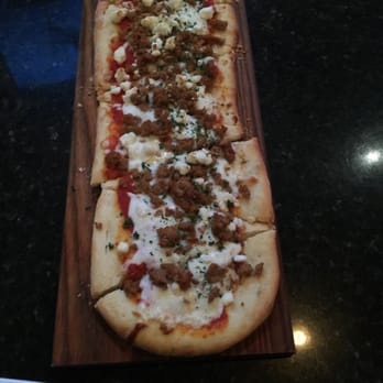 Shakertins - The Colony - Spicy Goat Flat Bread; spicy Italian turkey sausage & goat cheese - Sports Bars Near Me - The Colony, Texas Shakertins - The Colony - Spicy Goat Flat Bread; spicy Italian turkey sausage & goat cheese - Sports Bars Near Me - The Colony, Texas