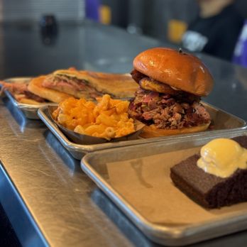 Hog & Tradition - Cuban sandwich, el Tigre and Mac and cheese and ube cornbread - Barbeque Near Me - Henderson, Nevada