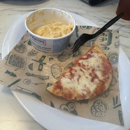 Kids Pizza w/ Mac & Cheese side - half portion Kids Pizza w/ Mac & Cheese side - half portion