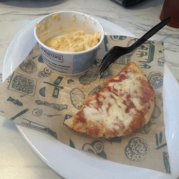 McAlister's Deli - Kids Pizza w/ Mac & Cheese side - half portion - Salad Near Me - Laredo, Texas McAlister's Deli - Kids Pizza w/ Mac & Cheese side - half portion - Salad Near Me - Laredo, Texas
