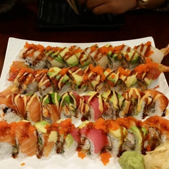 Sushiland - Bottom to top: rainbow, las vegas, red dragon, white dragon - Japanese Near Me - Hayward, California