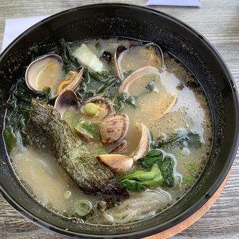 Ramen Seas - Clam noodle with yam noodle - Ramen Near Me - Sunnyvale, California Ramen Seas - Clam noodle with yam noodle - Ramen Near Me - Sunnyvale, California