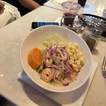 Sabor A Peru - CEVICHE MIXTO SABOR A PERU / MIXED SEAFOOD CEVICHE SABOR A PERU - Peruvian Near Me - Jersey City, New Jersey