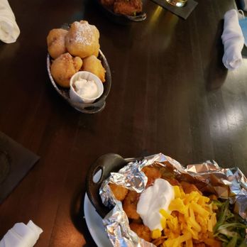 The General Public - Crab hushpuppies, daily tots, honey chicken - New American Near Me - Houston, Texas The General Public - Crab hushpuppies, daily tots, honey chicken - New American Near Me - Houston, Texas