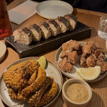 Konban - mackerel sushi, corn ribs, karaage - Izakaya Near Me - New York, New York