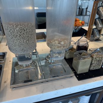 Aspire Lounge - Look at all the lame cereal and crumbs all over the counter! - Airport Lounges Near Me - San Diego, California Aspire Lounge - Look at all the lame cereal and crumbs all over the counter! - Airport Lounges Near Me - San Diego, California